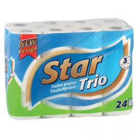 Star Trió toalettpapír 24 tekercs 3 rétegű