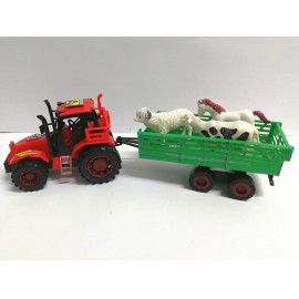 Traktor Pótkocsival Állatos