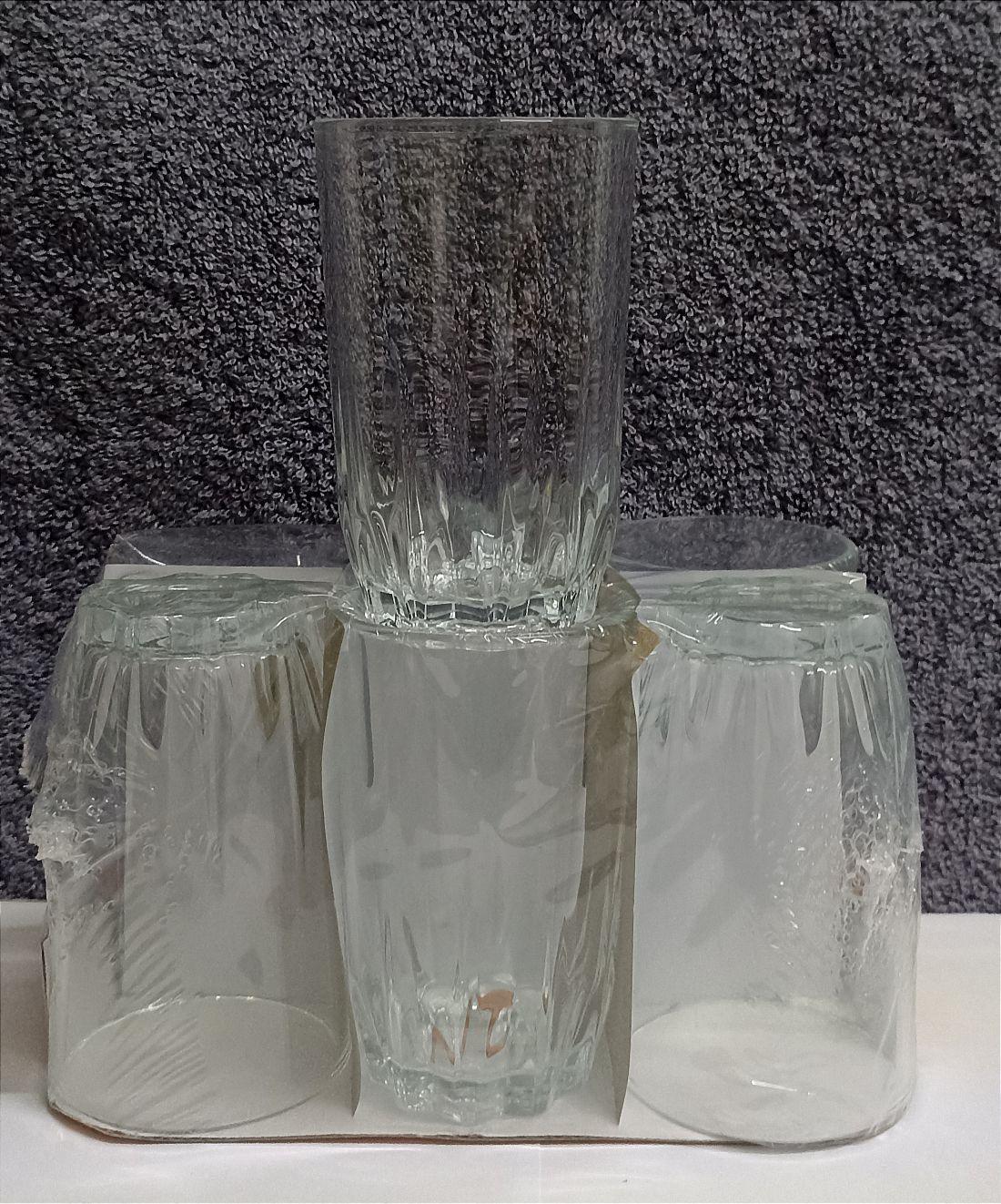 Üveg üdítős pohár 6 darab