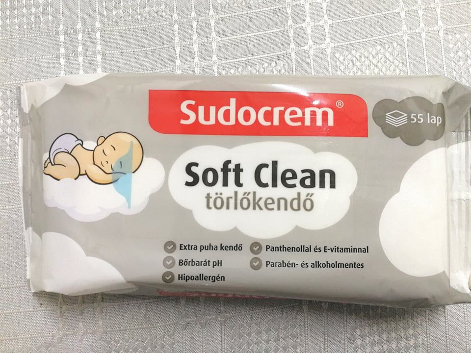 Sudocrem Soft Clean Törlőkendő 55db